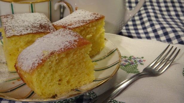 Ricotta&amp; saffron cake 1