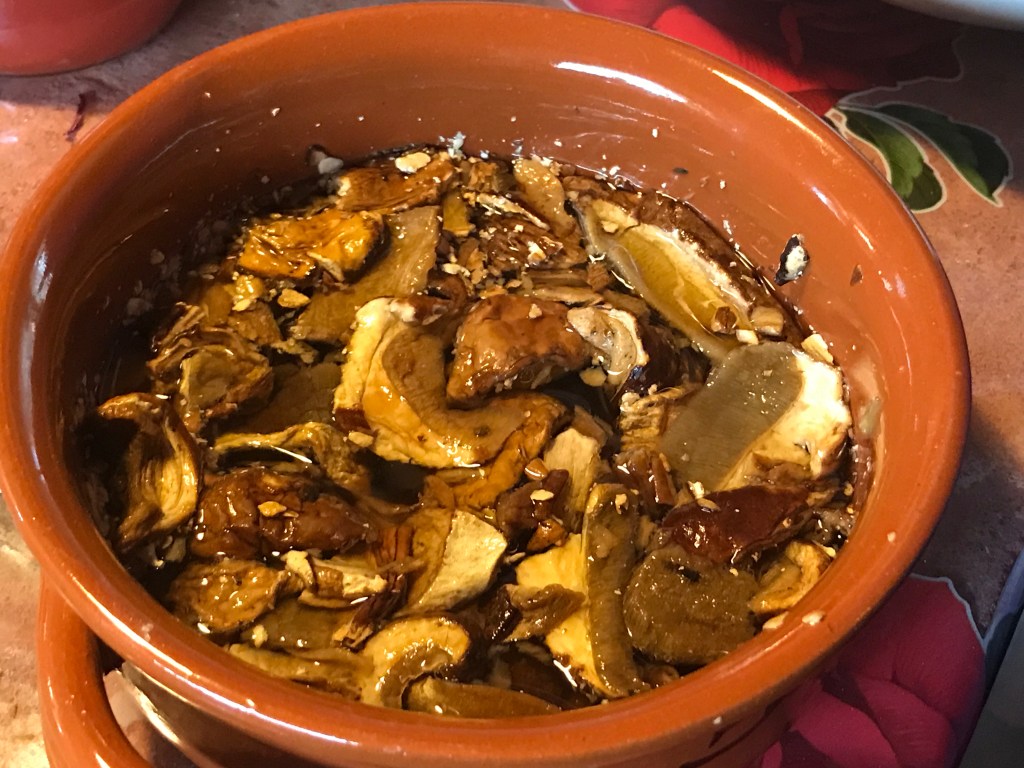 Dried Mushroom in Water